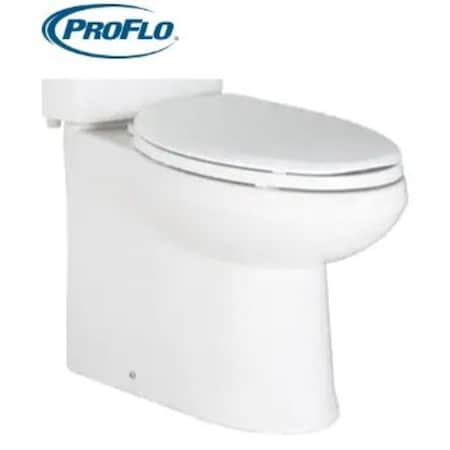 Proflo 1.28 gpf Elongated Two Piece Toilet in White PROPFCPC312SHEAWH